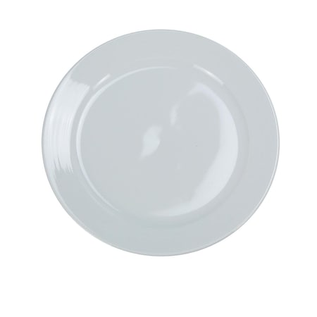 Yanco 10.5 in. Porcelain Dinner Plate, Super White Color, 12PK PA-110